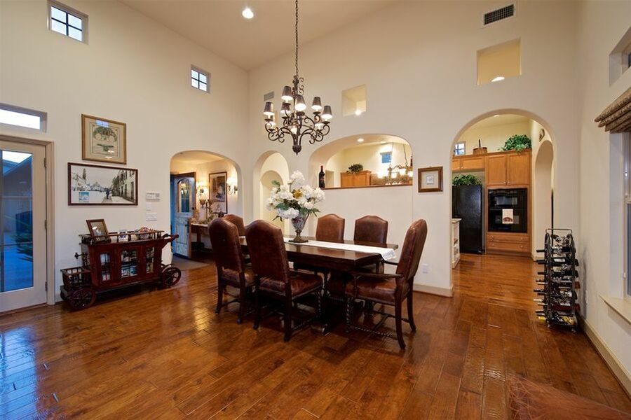 Stylish dining area